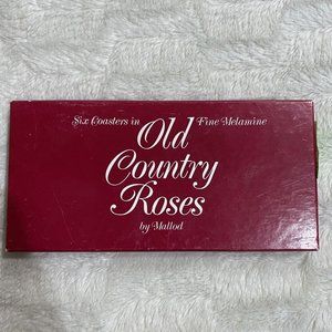 Beautiful Vintage 6x MALLOD Fine Melamine Felt Back Coasters/retro Collectibles